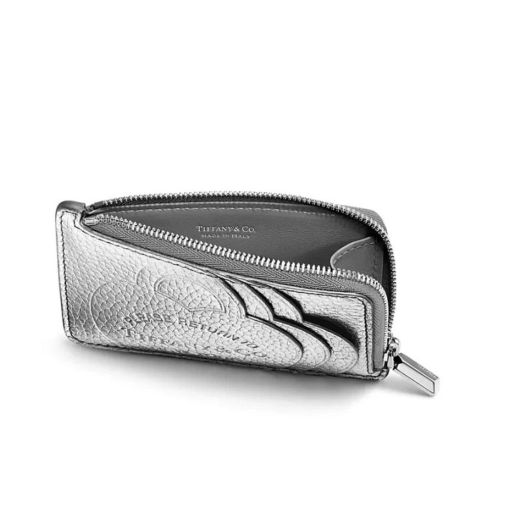 Tiffany & Co. Metallic Silver Wallet Card Holder - Picture 3 of 6